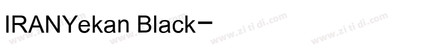 IRANYekan Black字体转换